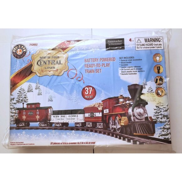 HAMMACHER SCHLEMMER LIONEL CLASSIC NORTH POLE CENTRAL LINES CHRISTMAS TRAIN SET - Picture 6 of 16